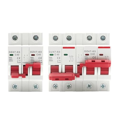 Interrupteur déconnexion isolation rail Din mcb 40A double puissance