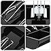 ABOOFAN Cash Register Insert Tray with Spring Clips Cash Drawer Compartment for Bills and Coins Cashier Box Accessory for Home and Commercial Use Black