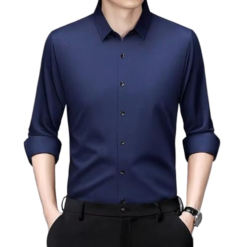 Button Up Cardigan Long Sleeve Turn-Down Collar Solid Color Men's Clothing Formal Casual Spring Autumn Tops - Main Image