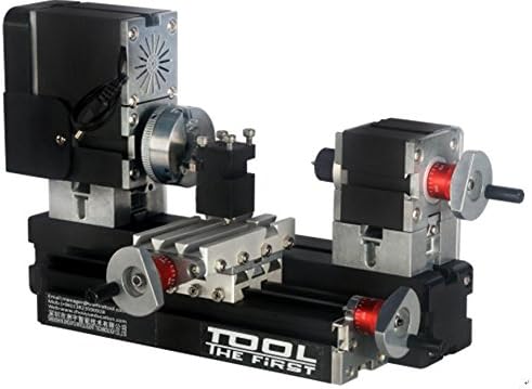 Metal Lathe High Power Mini Metal Lathe Soft Metalworking Woodworking DIY Model Making 60W