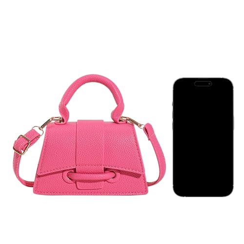 Image of Ayliss Micro Mini Crossbody Handbag Women's Purse Clutch Cute Mini Trendy Bag Top Handle PU Leather Shoulder Bag