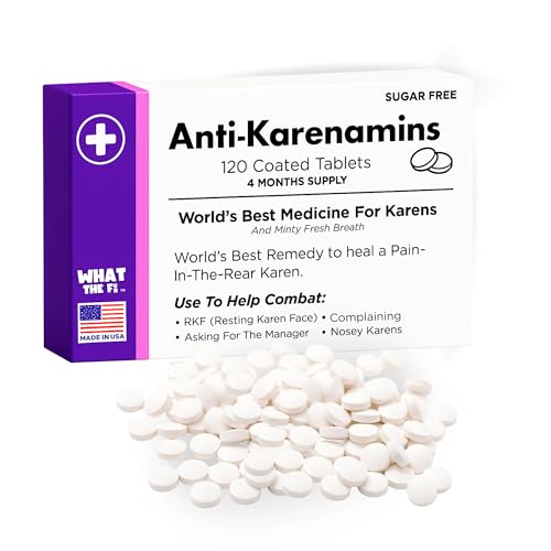 What The Fun Annoying Karen Funny Birthday Gift for Her, Unique for Yankee Swap (120 Sugar Free Mints) Novelty Joke Stocking Stuffer Friend, Wife, Sister or Coworker Made in USA