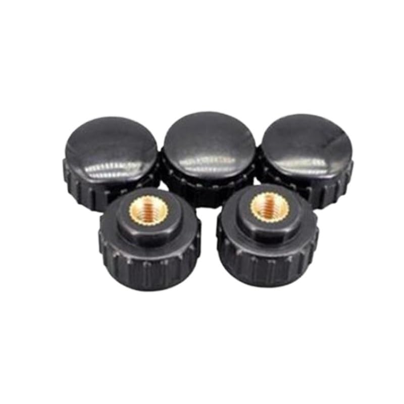 Assorted Hand Tighten Nuts Set 5pcs M5 M6 M8 Round Knurled Plum Bakelite Hand Tighten Nuts / Butterfly Hand Knob Thumb Nut - View #2