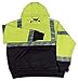 ERB 61550 W377 Class 2 Hooded Pullover Sweatshirt, Hi-Viz Lime, X-Large