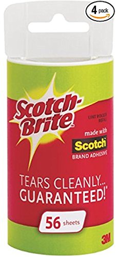 Scotch-Brite Lint Roller Refill, 56 Sheets/4-Pack (224 Sheets Total) (Refills - 4 Pack)