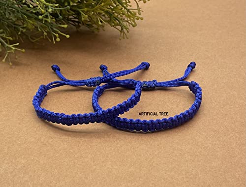 Image of ARTIFICIAL TREE HANDMADE KALA DHAGA BRACELET ADJUSTABLE FOR WOMEN MEN GIRLS BOYS Nazar Bracelets 2 Piece