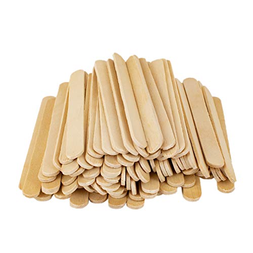 Kolorae All Purpose Wooden Sticks- All Purpose Sticks Great for Popsicles, Desserts, Arts and Crafts and So Much More! 3 Packs of 100 (300 Count)