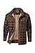 Produktbild Mr.Stream Herren Thermohemd Flanellhemd Winterjacke Fleecefutter schützendem Innenfutter Holzfällerhemd Arbeitshemd XL Coffee