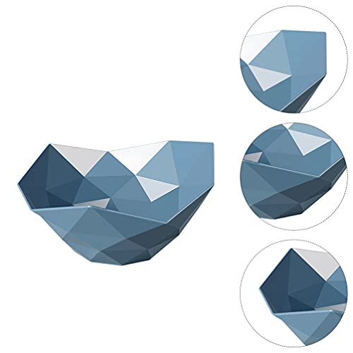 Doitool Fruit Bowl Decorative Irregular Geometric Food Salad Plate Vegetable Snacks Nuts Serving Tray Candy Dessert Display Dish For Kitchen Home Table Party Decor Blue #TOP5