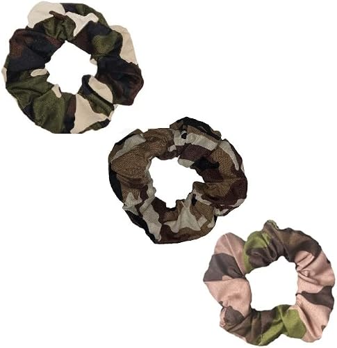 Camouflage Scrunchies Tan
