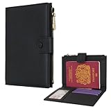 WASON Étui de Passeport Cuir Portefeuille Voyage Blocage RFID,...
