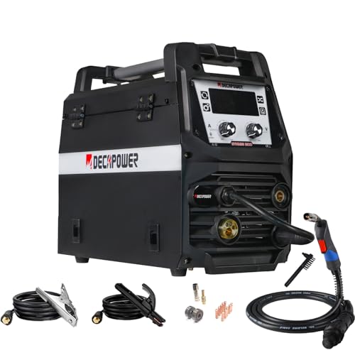 Decapower SYNMIG 200A Poste a Souder MIG avec san gaz Synergie MMA MIG MAG FLUX LIFT TIG 4 en 1 Équipement de soudage (SYNMIG-TYPE2)