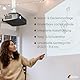 SCHWAIGER Beamer Deckenhalterung Wandhalterung Projektor Halterung universal neigbar drehbar schwenkbar 20kg Tragkraft Wand Decke weiß für Heimkino Büro Wohnzimmer Konferenzraum
