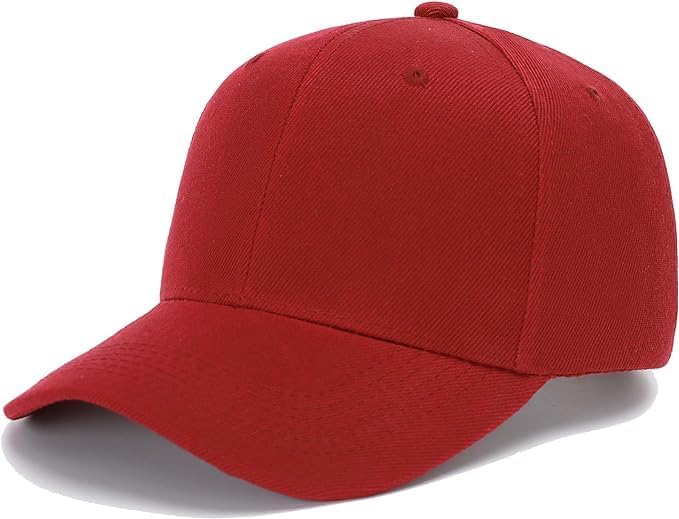 Image of Wholesale 20-Pack Solid Baseball Caps - DIY, Breathable, Adjustable Fit