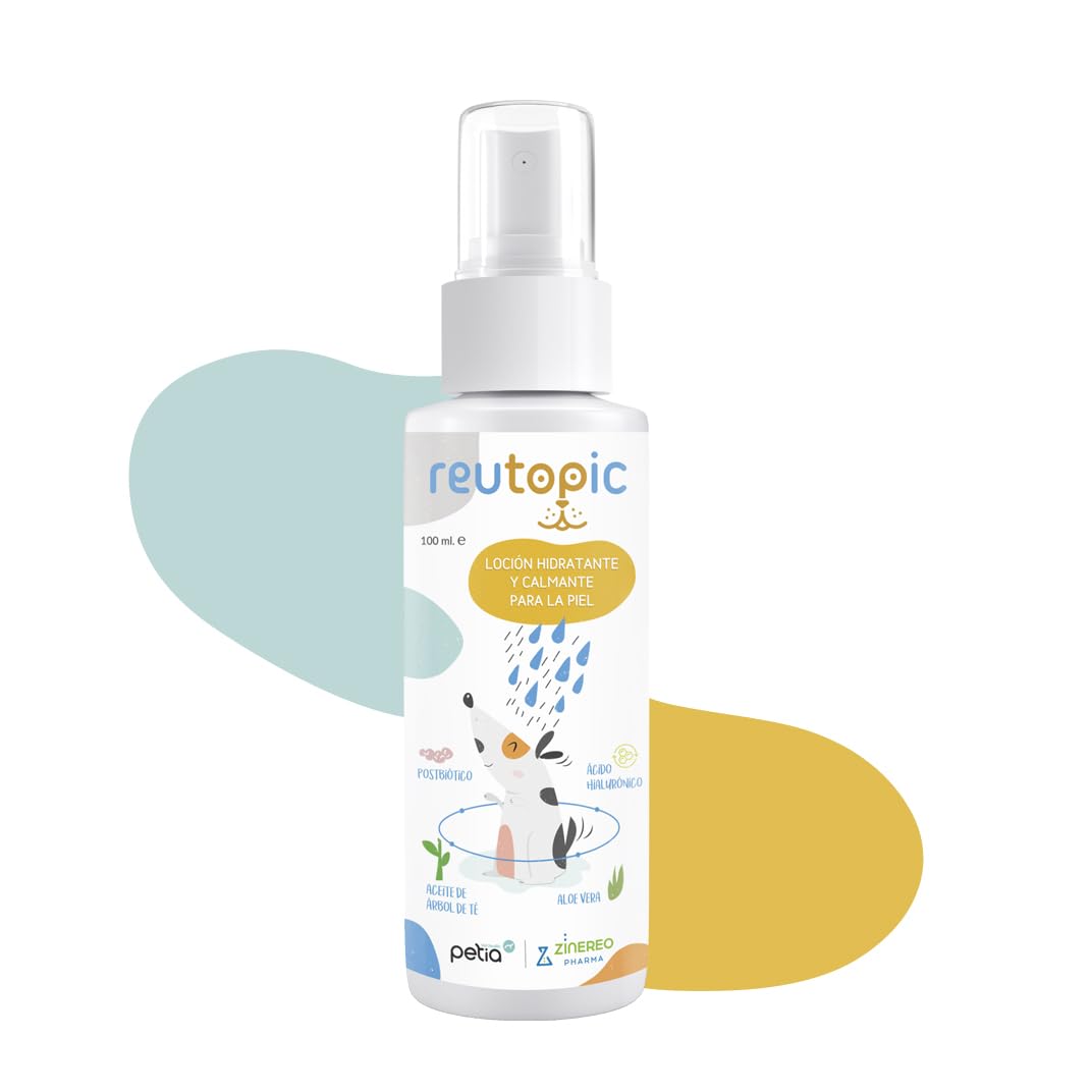 Reutopic - Loción Hidratante Calmante del Picor para Perros - 1 Bote 100 ml