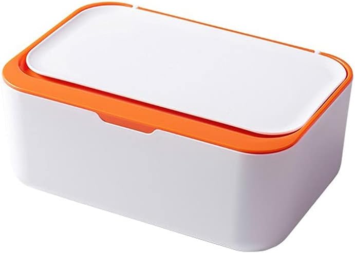 Box Creative Mask Storage Box Household Wet Sealed Pumping Box with Lid Dustproof Wet Tissue Box(Hortel�)
