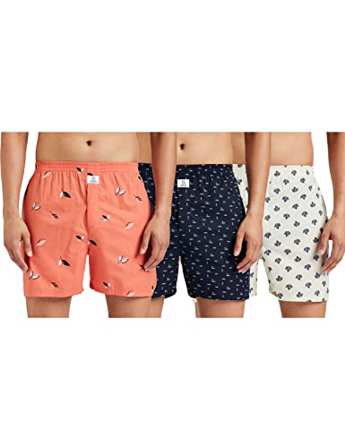 Image of Longies Men's Cotton Printed Regular Boxer Shorts