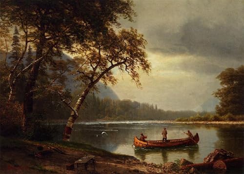Pêche au saumon sur la rivière Cascapediac tableaux toile