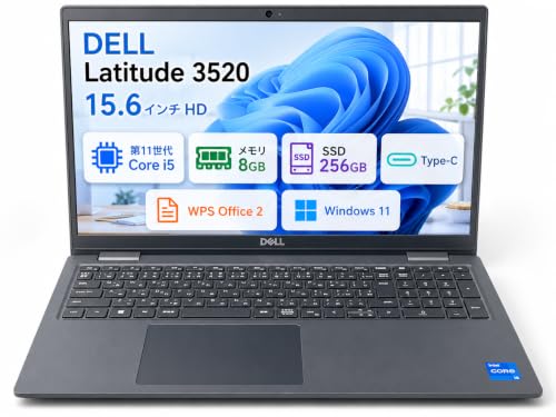 �y�����ςݕi�zDELL Latitude 3520 �m�[�g�p�\�R�� 15.6�C���` HD ��11���� Core i5 8GB SSD256GB �e���L�[ Type-C Office Windows11