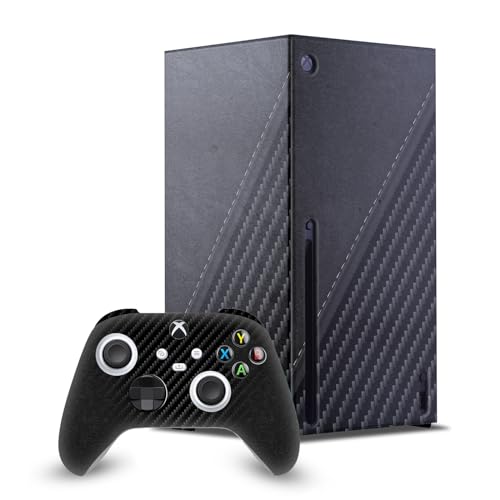 Skin Xbox Series X effet fibre de carbone et cuir par Alyn Spiller