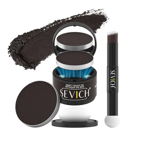 Image of Sevich Hairline Powder, Gray Root Touch Up, Sweatproof, Dark Brown