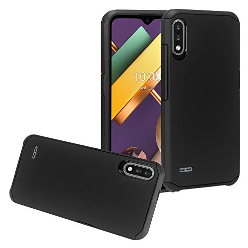 CELZEN - for LG K22, K32, K22+ Plus (LM-K200) - Rubberized Phone Case - AH2 Black