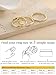 FROLOVER Gold Rings for Women Non Tarnish Dainty 14K Gold Plated Wavy Stackable Gold Ring Set Fashion Chunky Thumb Rings for Women Waterproof Statement Minimalist Jewelry Gift Size 6-10