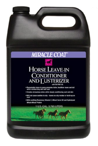 Miracle Coat Leave-in Conditioner and Lusterizer 1 Gallon for Horses