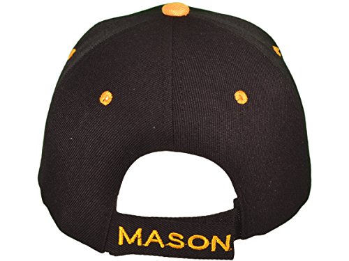 Image of AborenCo Freemason Mason Lodge Symbol Adjustable 3D Embroidery Baseball Cap Hat