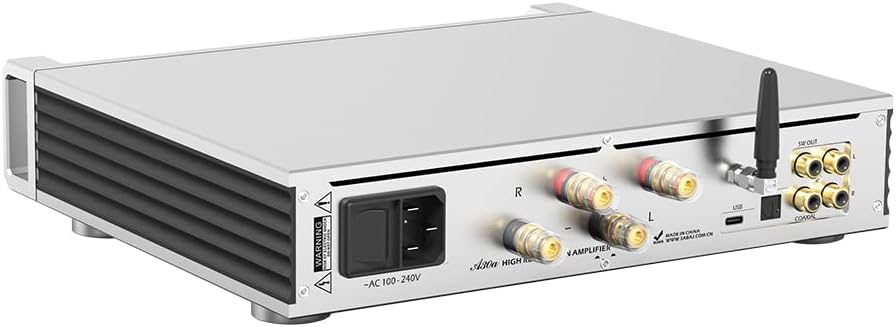 Sabaj A30a Hi-Fi Power Amplifier, Axign AX5689 Chip, USB/Optical/Bluetooth/Coaxial/RCA Input, 200W x 2Ω THD+N 0.0008%, XMOS DSD512 32bit/768kHz PCM ASIO with Remote Control