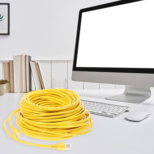 Cable Ethernet Cat 5E Patch Cord RJ45 20M Amarillo miniatura 7