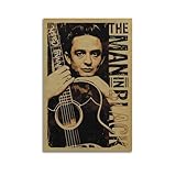MUHDENG Johnny Cash Poster, Raumdekoration, künstlerisches 