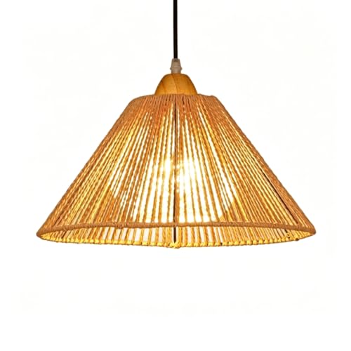 Suspension en corde chanvre ajustable pour éclairer plafond bas
