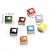 Zhiheng 205 Pack Ceramic Mosaic Tiles Small Square Porcelian Tiles for Mosaic Jewelry Flower Pots Photo Mirror Frame Home Garden DIY Crafts (All Mix)