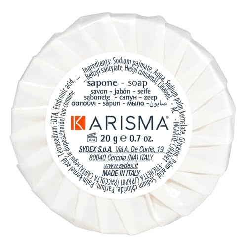 Saponette Monouso Per Hotel 14gr | Linea Karisma | Confezione Da 100 Pezzi | Prodotto In Italia Con Glicerina Vegetale