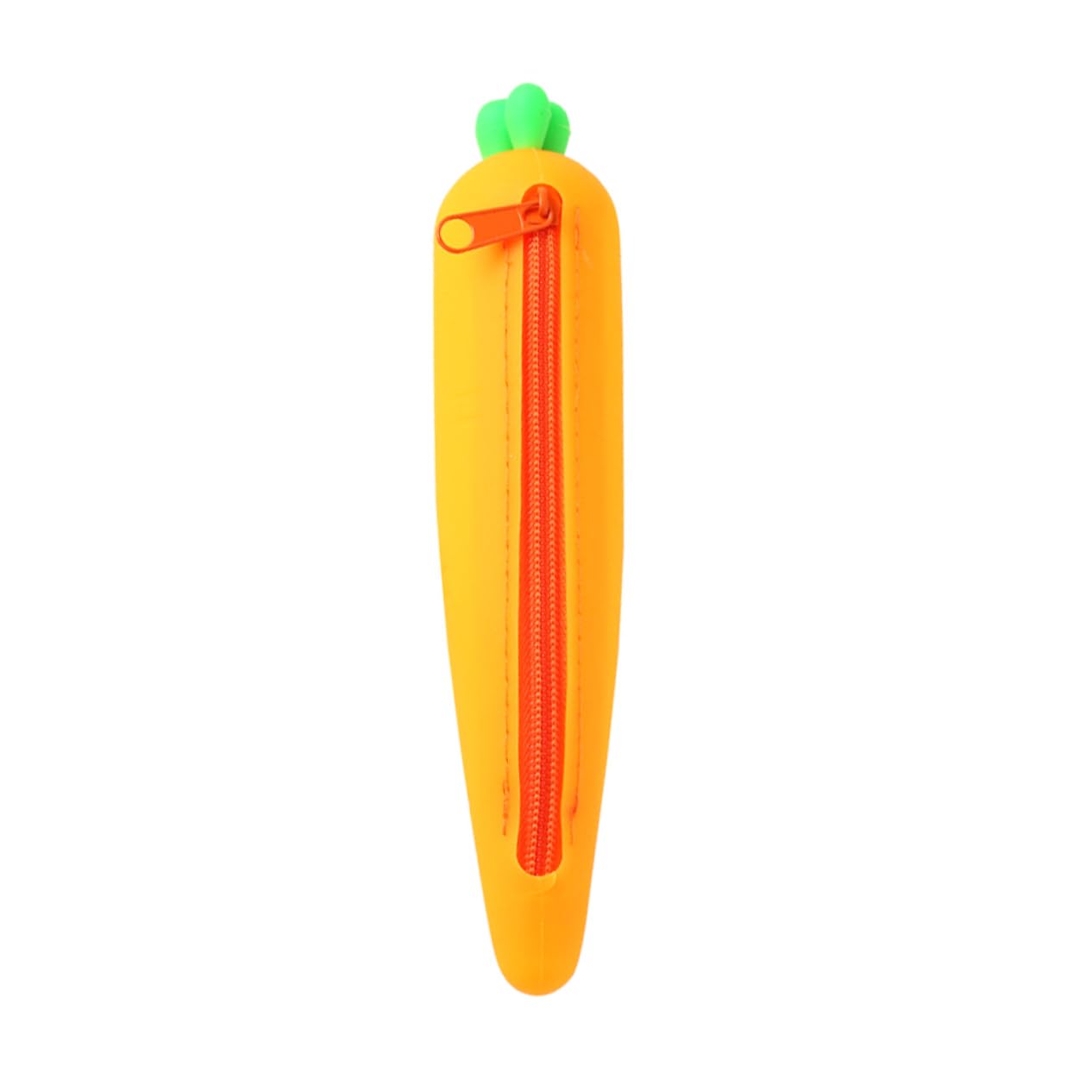 STOBOK Carrot Shaped Pencil Silicone Carrot Pencil Box Cute Silicone Carrot Bag Carrot Pencil Holder Pencil Pouch Coin Bag Key Pouch for School Supplies