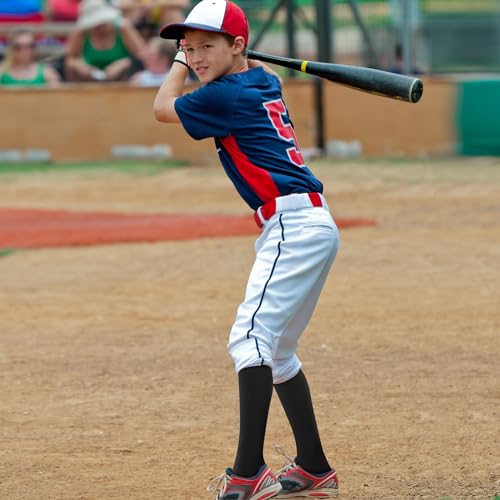 Haysandy 24 Pairs Soccer Socks Youth Football Softball Baseball Team Sock Bulk Unisex High Long Tube Sport Sock4