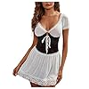 Sexy Lingerie Kant String Dames Sexy Dress Sexy Lingerie Meid Jurk Nachtkleding Off-Shouder Kant Sexy Lingerie