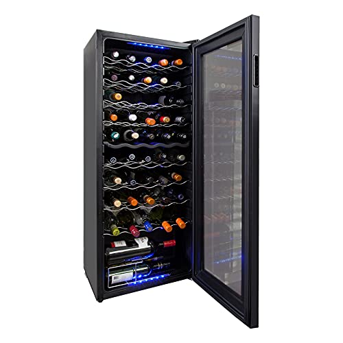 Koolatron Elite Series Dual Temperature Zone 50-Bottle Wine Fridge Cooler Cellar for Red and White Wine in Home Bar, Kitchen, Apartment, Condo, Cottage