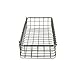 Long Wall Mounted Wire Basket Tray with Label for Kitchen Pantry Bathroom and Laundry Storage Vintage Gray Wire Basket Wall Mount Steel Organizer Spectrum Basket for Pantry Wall Mount Storage