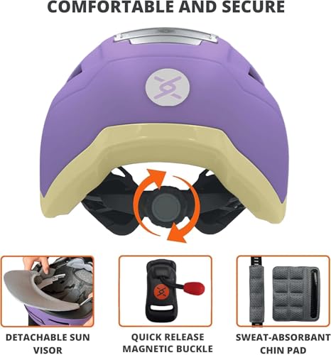 Image of XNITO Bike Helmet with LED Lights - Urban Bicycle Helmet for Adults, Men & Women - CPSC & NTA-8776 Dual Certified - Class 3 E-Bikes, Scooters, Onewheel, Commuter, Mountain