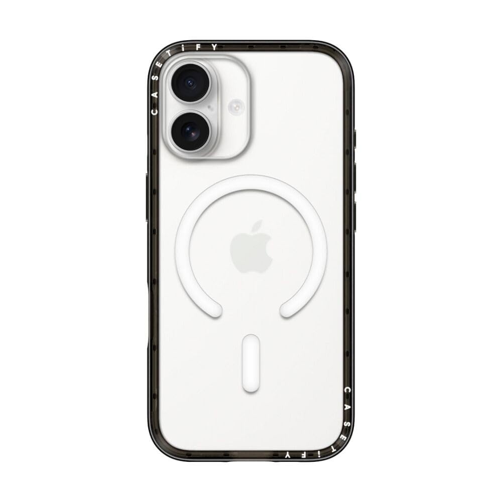 Photo 1 of CASETiFY Compact iPhone 17 Case [Slim and Sleek/Compatible with Magsafe / 4 ft. 2X Military Grade Drop Protection] - Clear Black