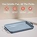 Our Place Griddle Pan - Versatile Nonstick Ceramic Sheet Pan & Stovetop Griddle | Toxin-Free, Dual-Use, with Ergonomic Handles | 5 Qt Capacity, Oven Safe up to 450°F | Blue Salt