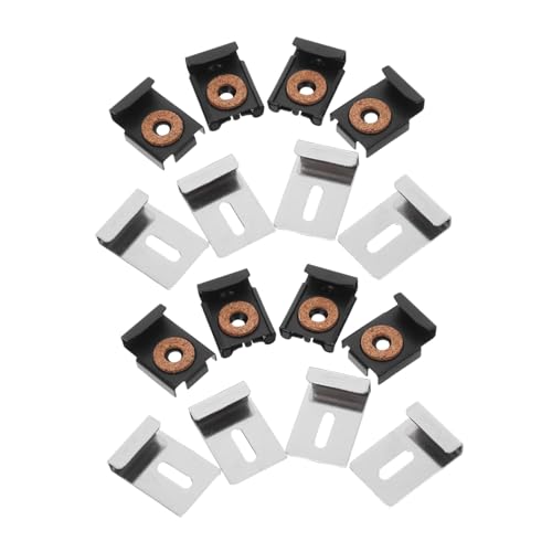 ETHZZLE 4 セット鏡取り付け用ステンレス製クリップ 壁掛けフレームレスミラー対応 耐摩耗 防湿仕様 浴室 リビング用ガラスホルダー