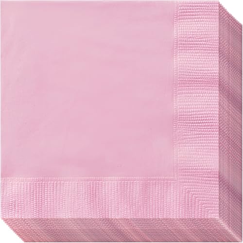 Charming Lovely Pink Luncheon Napkins, 20-Pack - Durable & Ultra Absorbent - Perfect for Any Celebration