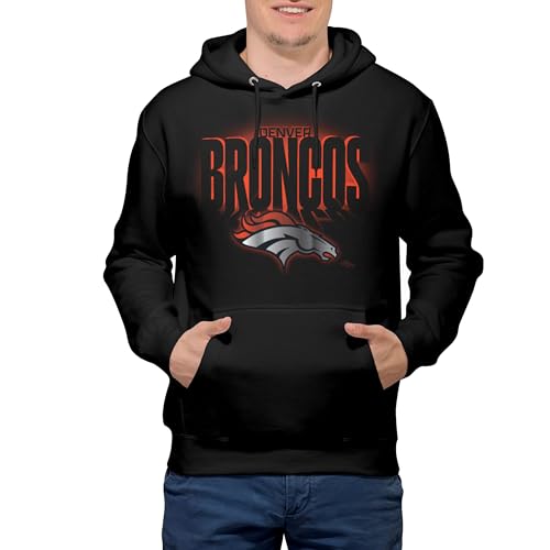 FOCO Denver Broncos NFL Mens Floodlight Hoodie - Black - XL