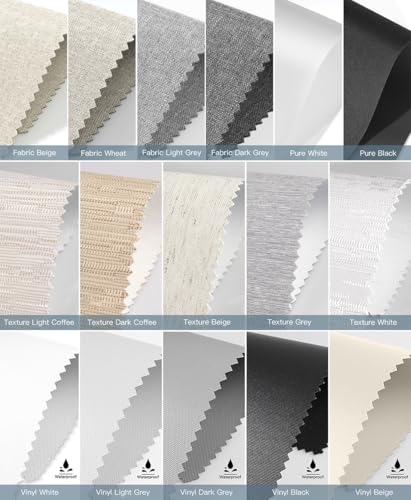 Blackout Roller Shade Fabric Sample Swatch (Multicolor)