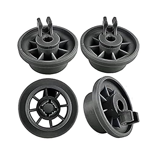 4st Diskmaskin Nedre Rackkorg Diskrullehjul för Profilo/Bosch/Siemens/NEFF set Nedre korg Diskmaskin Reservdelar