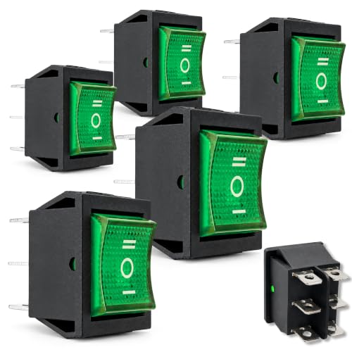 Interruptor Basculante DPDT ON/OFF/ON 6 pin, 5 Unidades