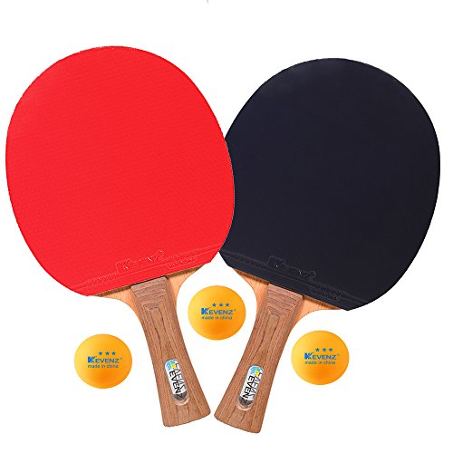 KEVENZ 2Pack Patent Advanced Table Tennis Racket Come with AntiSkid